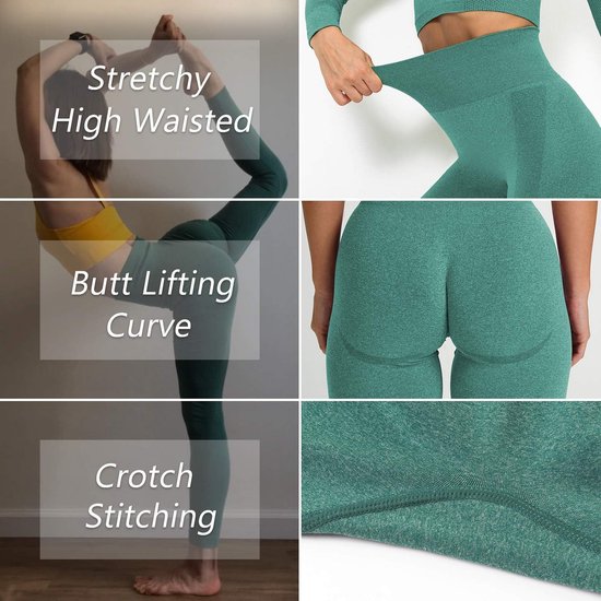 Dames Sportshorts Hoge Taille Yoga Fitness en Hardlopen — afbeelding 2
