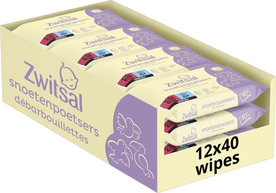 Zwitsal Snoetenpoetsers - Kids - 480 doekjes (12x40) - Voordeelverpakking