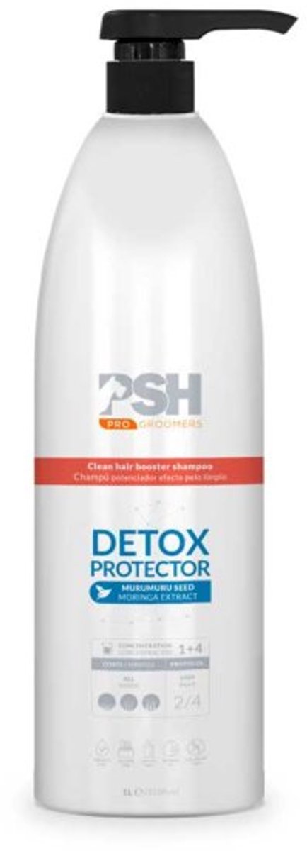 PSH - Detox Protector - Hondenshampoo - Zonder Parabenen En Siliconen - 1L