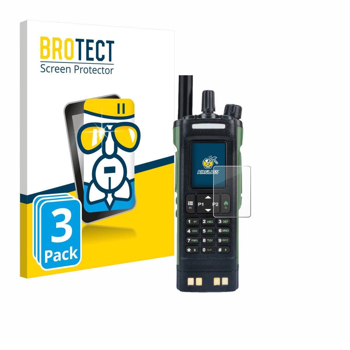 Screenprotector 3 Stuks voor Baofeng DM-32 Beschermglas transparant
