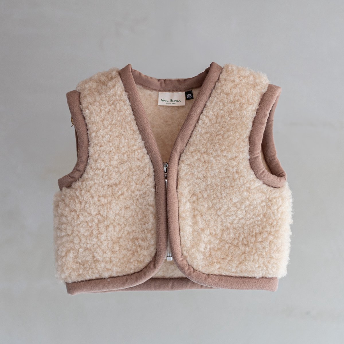 Wollen babybodywarmer Nilo Camel - XS / 74-92