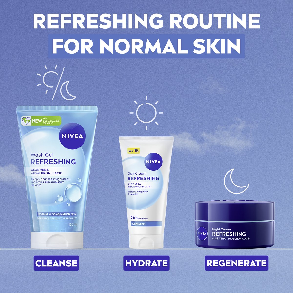 NIVEA Essentials Verfrissende Reinigingsgel Normale Huid thumbnail 3