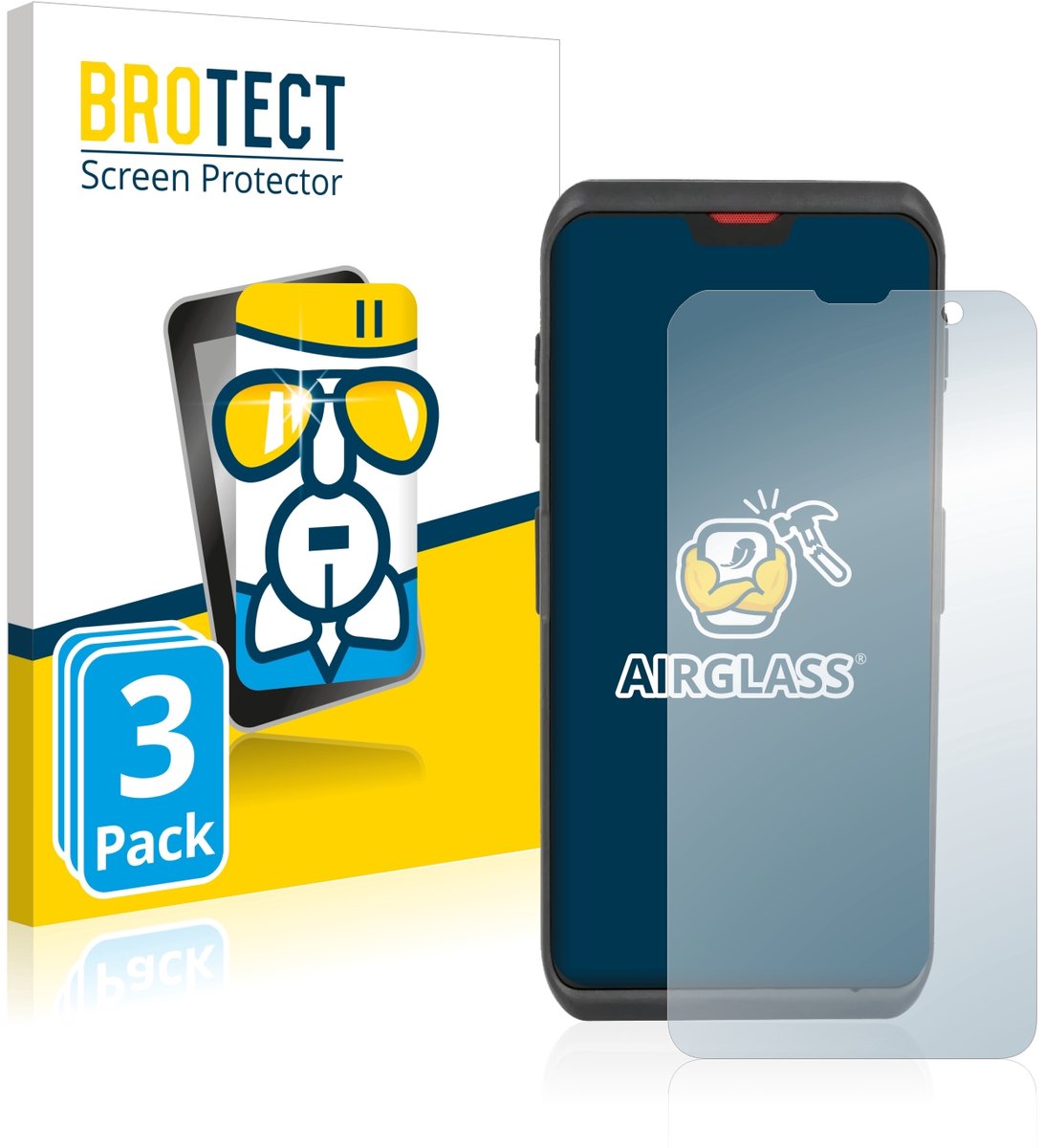 Screenprotector 3 Stuks voor Honeywell Scanpal EDA52/ EDA5S Beschermglas transparant
