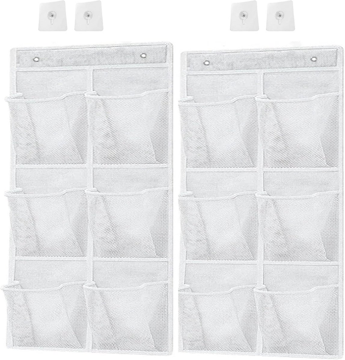 Ruimtebesparende Schoenen Organizer voor Achter de Deur met Haken