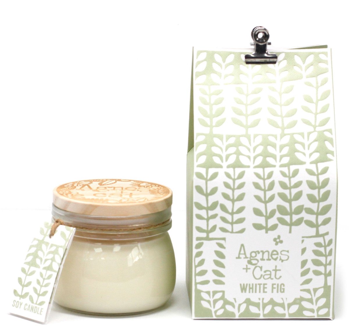 Soy wax Geurkaars in Kilner Jar - White Fig - 180ml - 30 Branduren - 4 stuks
