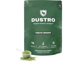 Dustro Testo Boost - Natuurlijke Testosteron Booster - Stimuleert Energie, Focus, Libido en Kracht - Spieropbouw en Herstel - Vetverlies - Supplement - Superfood