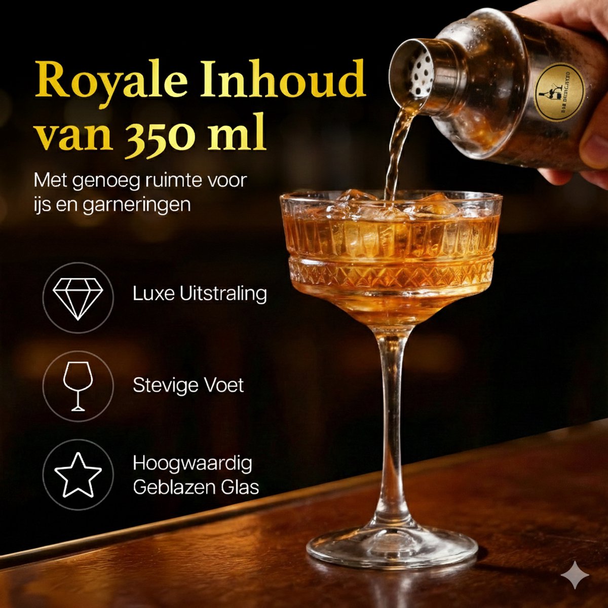 Bar Dedicated Martini Glazen - Cocktailglazen Set van 6 - 350 ml - Uniek Design - Luxe Glaswerk — cadeau in Kookcadeaus - foto 8