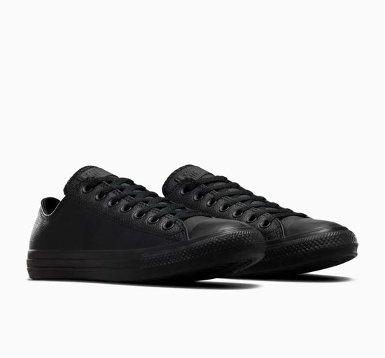 Converse - Chuck Taylor All Star Leather High - Sneaker Dressed Low - Homme - Taille 44 - Zwart; Noir - Noir Monochrome