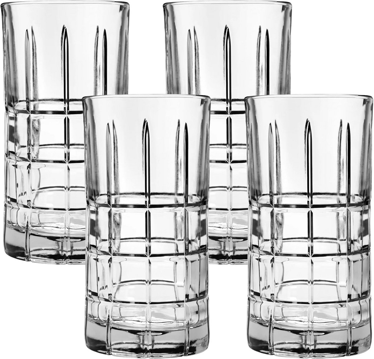 Set van 4 Klassieke Drinkglazen voor Thee of Koffie