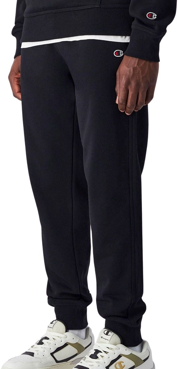 Champion Rib Cuff Slim-Fit Joggingbroek Heren Zwart