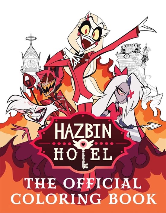 Hazbin Hotel: The Official Coloring Book - cover