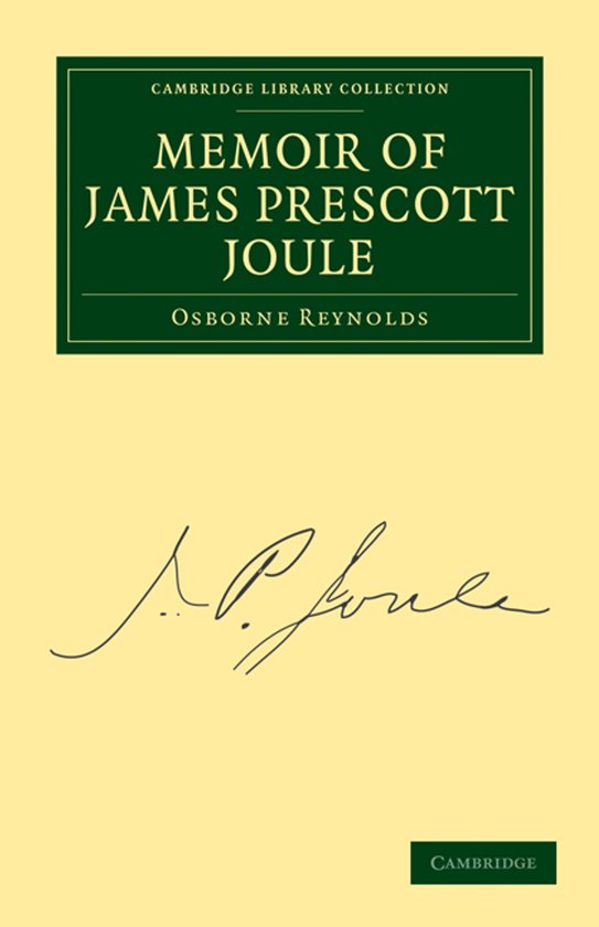 Memoir of James Prescott Joule - cover