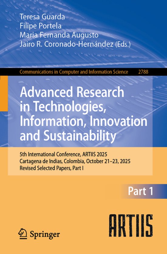 Communications in Computer and Information Science2788- Adva ... - cover