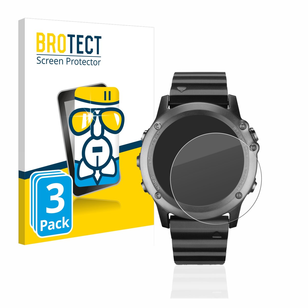 Screenprotector 3 Stuks voor Garmin fenix 3 / 3 HR Beschermglas transparant