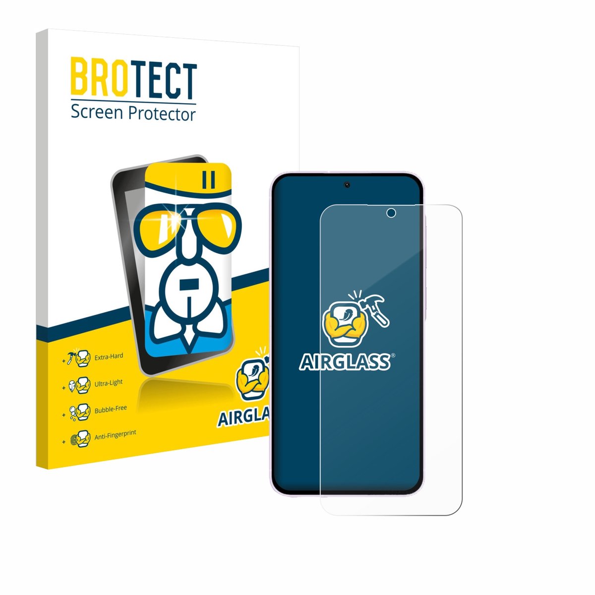 Screenprotector voor Samsung Galaxy A56 5G (case-friendly) Beschermglas transparant