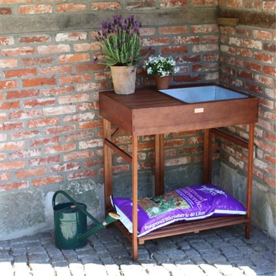 Esschert Design - Table d'empotage en bois dur