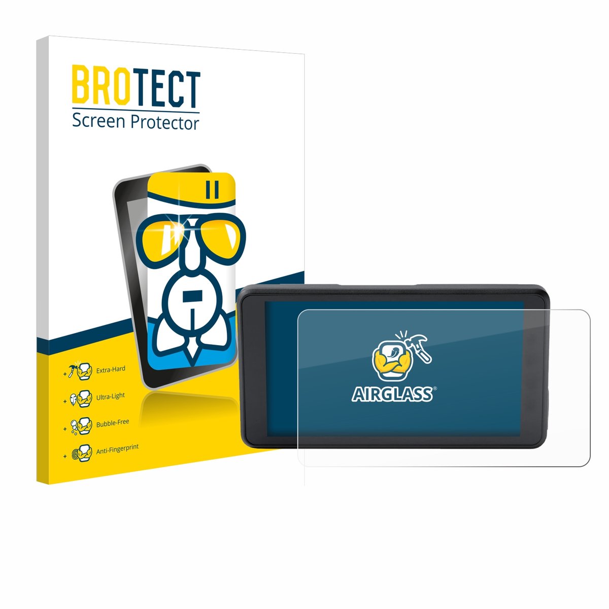 Screenprotector voor BMW ConnectedRide Navigator Full Cover Beschermglas transparant