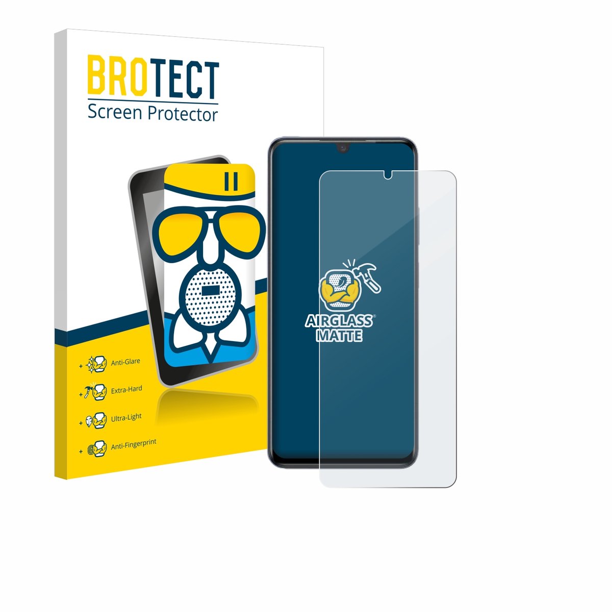 BROTECT - Screenprotector voor ZTE Blade V70 Max - Folie Beschermfolie Beschermglas matte