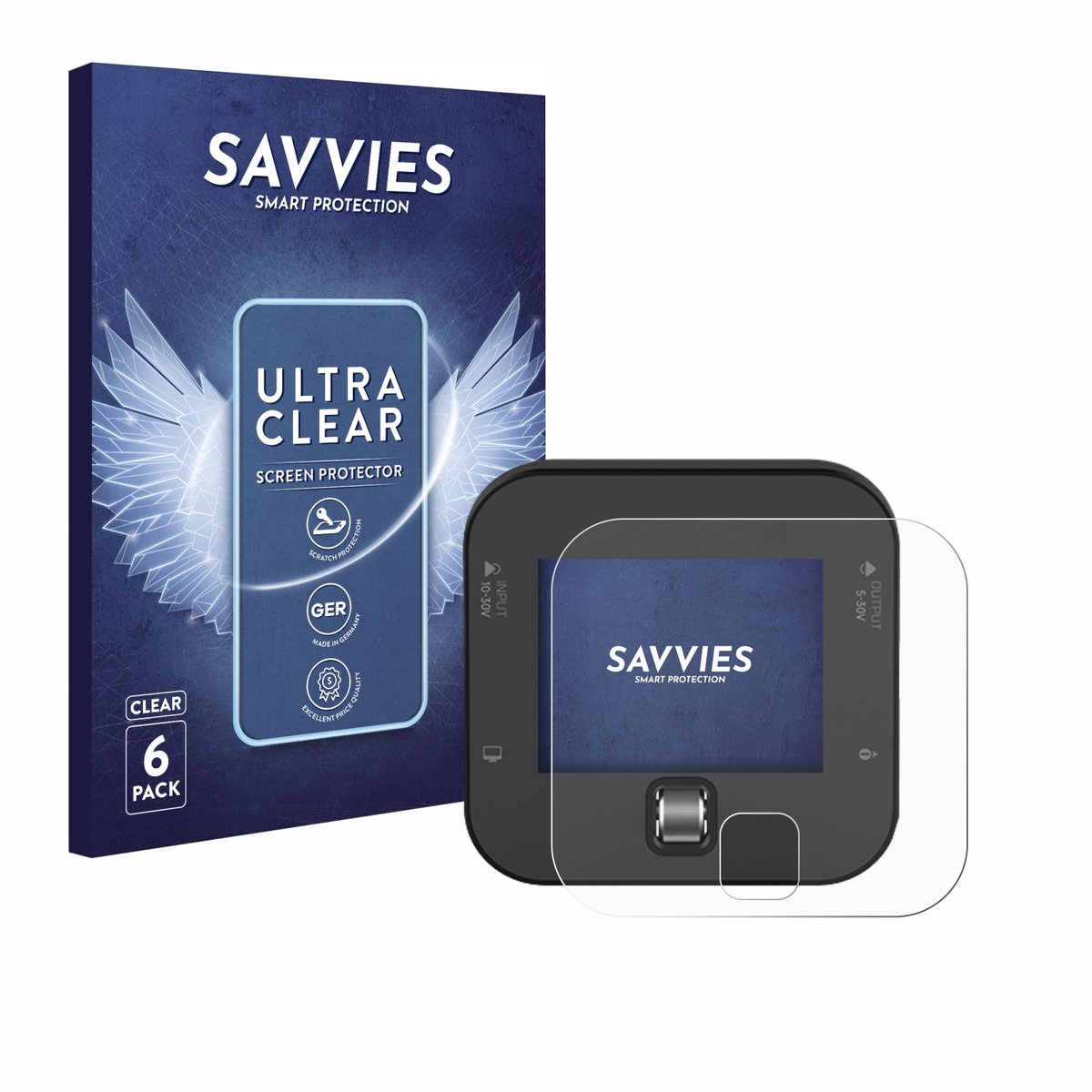 Savvies - Screenprotector voor ISDT Q6 Retro - Folie Beschermfolie transparant 6 Stuks