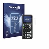 Savvies - Screenprotector voor Texas Instruments TI-84 Plus CE-T Python - Folie Beschermfolie transparant 6 Stuks