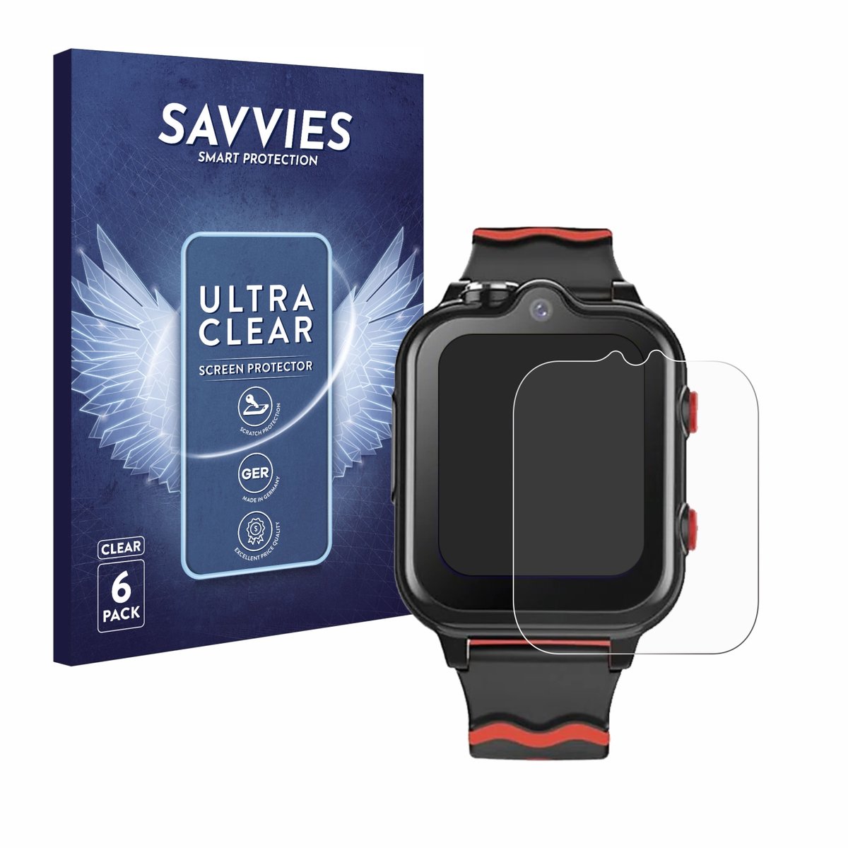 Savvies - Screenprotector voor Sytifro D35 1.69" - Folie Beschermfolie transparant 6 Stuks