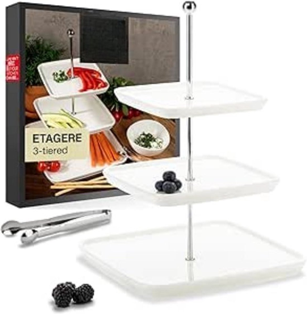 Flightmode - Fruitschaal - Fruitmand Etagere 3 laags