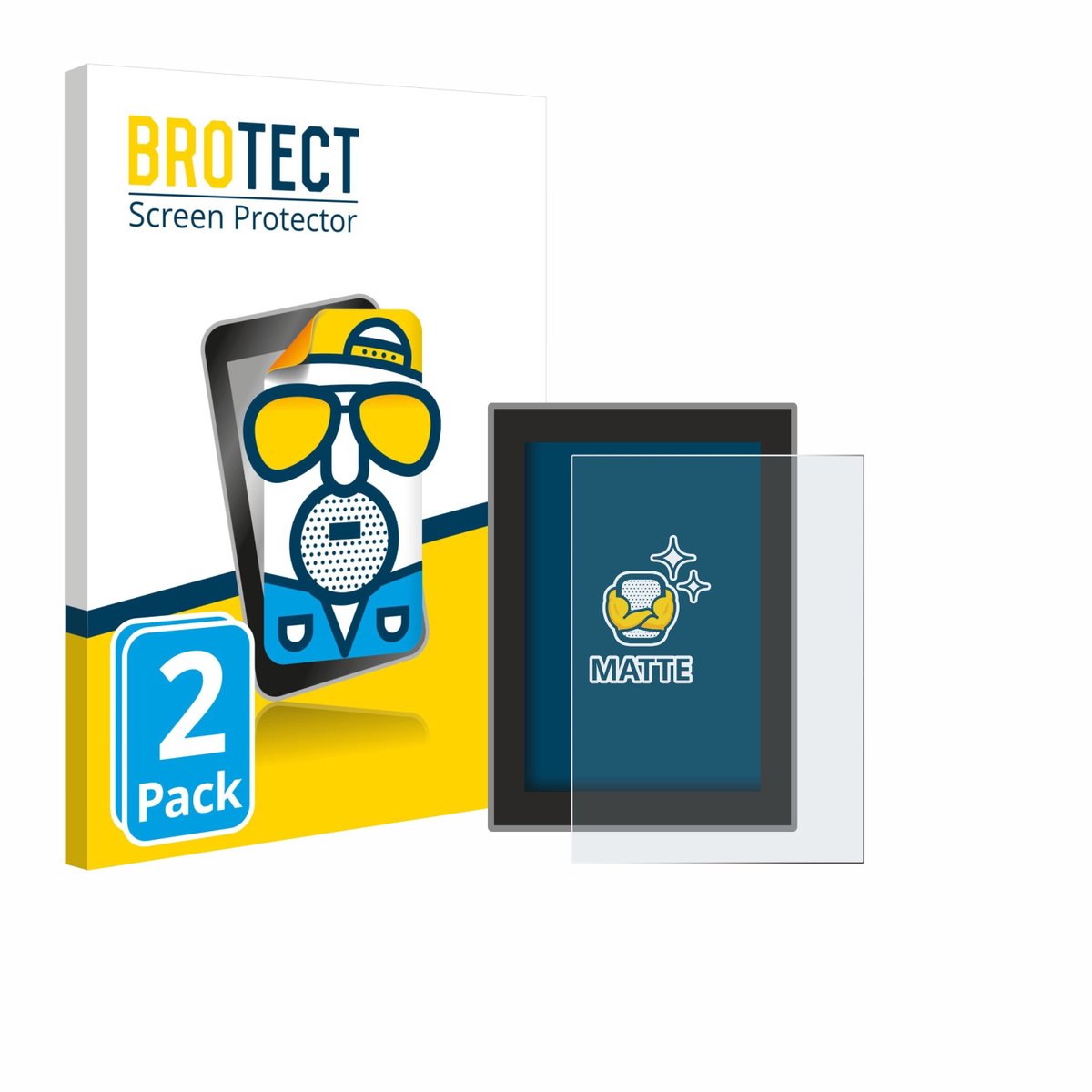 BROTECT - Screenprotector voor Volvo XC90 (2018–2024) - Folie Beschermfolie matte 2 Stuks