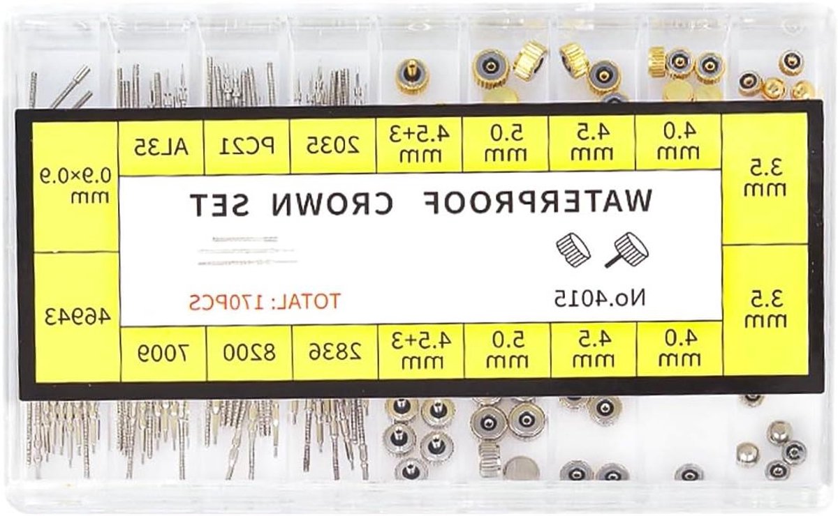 Horloge reparatie onderdelen - Heren - O-ringen - Kronen en stelen - Horlogereparatie - Geschikt voor verschillende horlogemerken - Zwart - Accessoires voor uurwerkreparatie