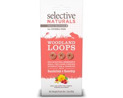 Selective Woodland Loops Guinea Pigs 4 x 80 gr + Gratis Schuurman Cavia Snack