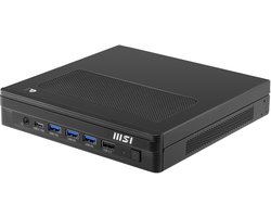 msi pro dp10 a14mg003beu pcswerkstation intel pentium gold g7400 11l maat pc mini pc barebone zwart