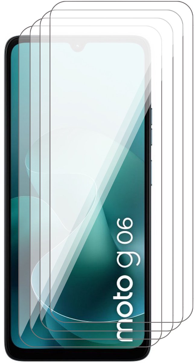 Screenprotector geschikt voor Motorola Moto G06 / G06 Power - 4x Glas Screen Protector