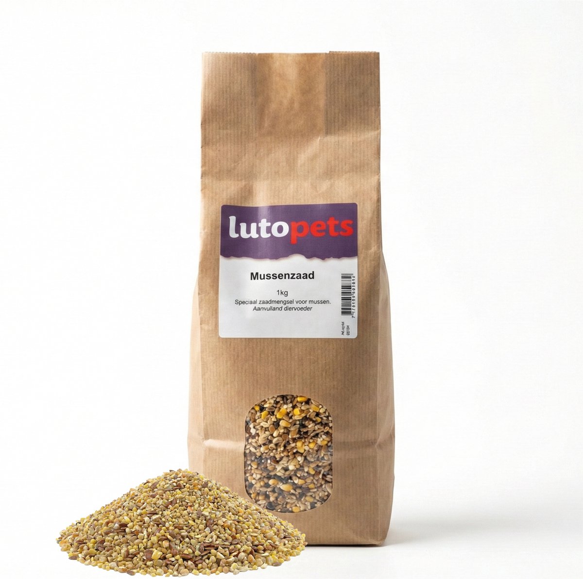 lutopets - Mussenzaad - 1kg - aanvullend vogelvoer voor mussen en tuinvogels
