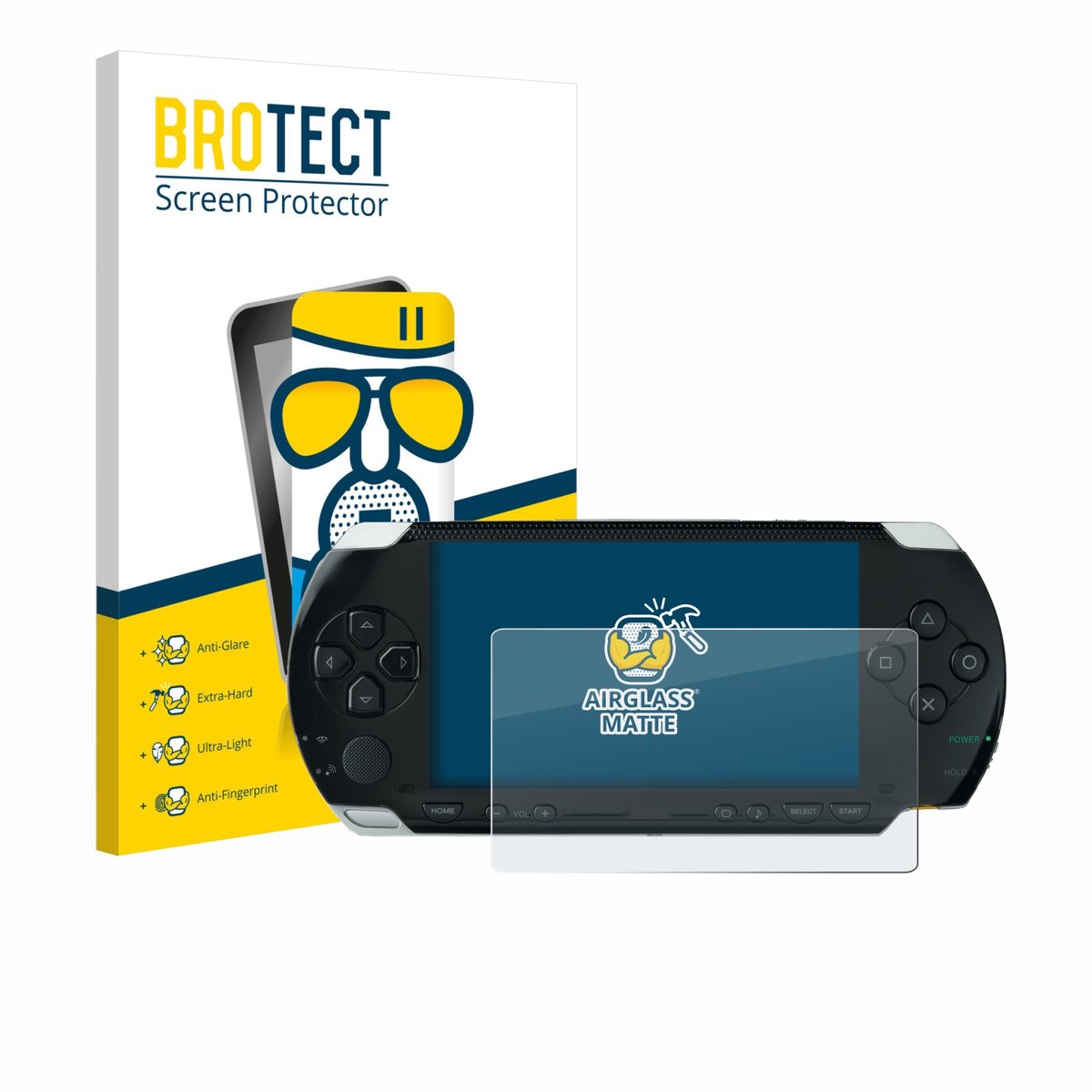 BROTECT - Screenprotector voor Sony PSP 1000 - Folie Beschermfolie Beschermglas matte