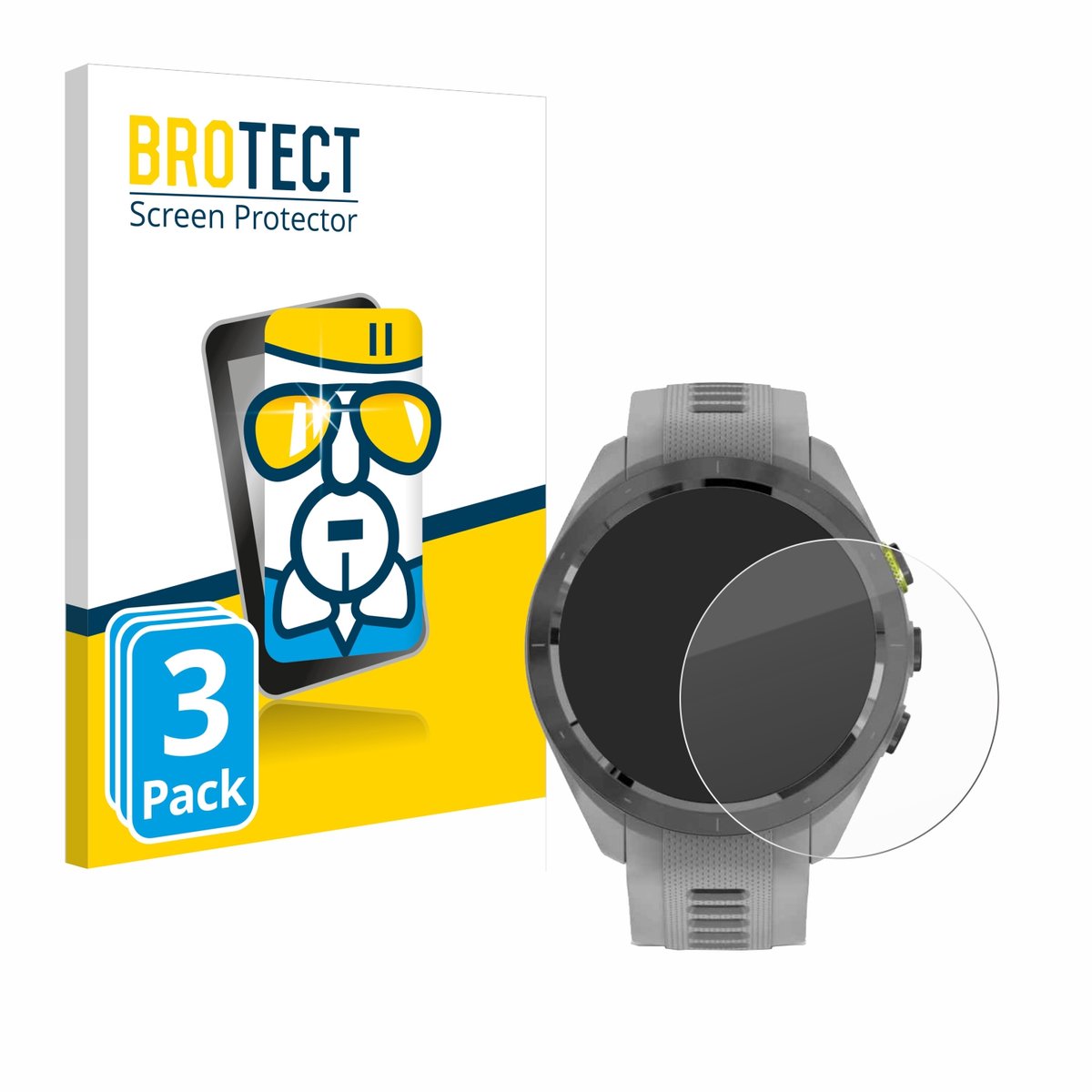 Screenprotector 3 Stuks voor Garmin Approach S70 (42 mm) Beschermglas transparant