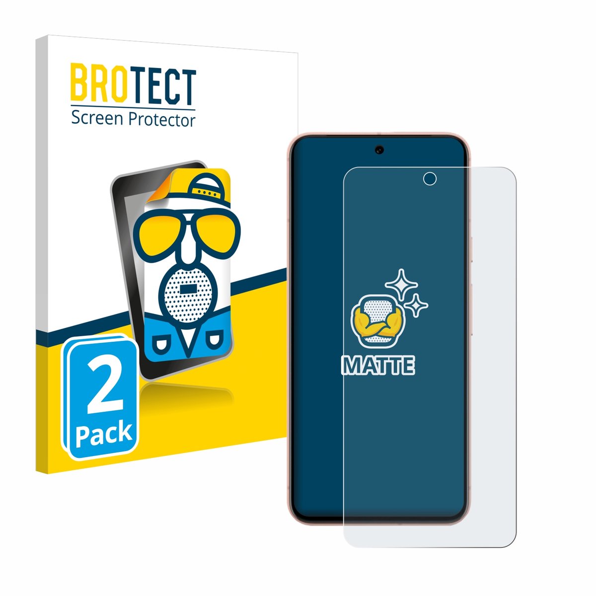 BROTECT - Screenprotector voor Google Pixel 8 - Folie Beschermfolie matte 2 Stuks