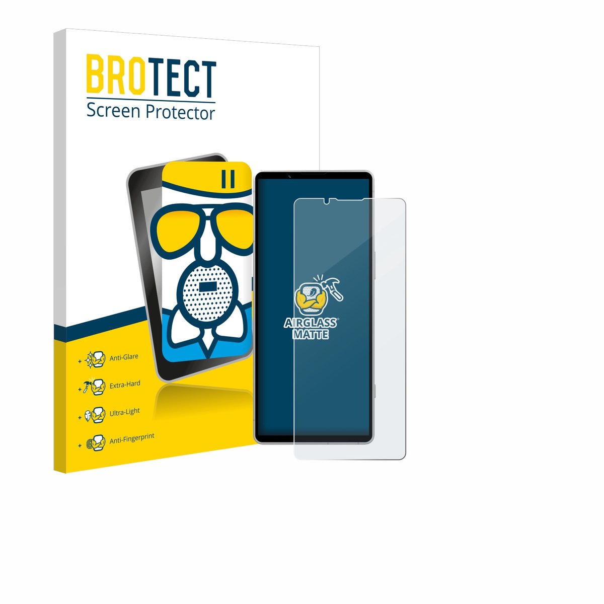 BROTECT - Screenprotector voor Sony Xperia 5 V - Folie Beschermfolie Beschermglas matte