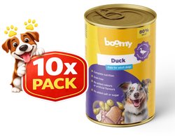 Boomy - Hondenvoer - Natvoer hond - Blikvoer hond - Mono proteïne - Graanvrij - Eend smaak - 80% vlees - Adult - 10 x 400g