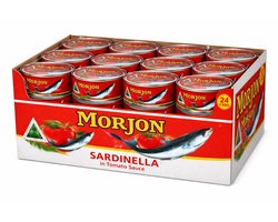Morjon Sardinella in Tomatensaus – Voordeelverpakking 24 x 425g