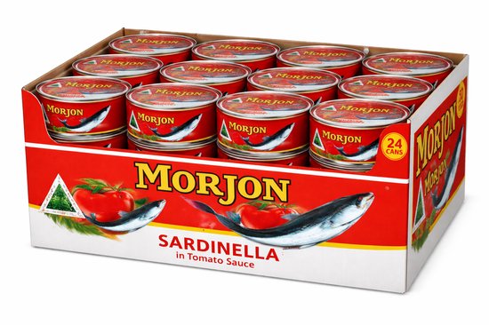 Morjon Sardinella in Tomatensaus – Voordeelverpakking 24x215g