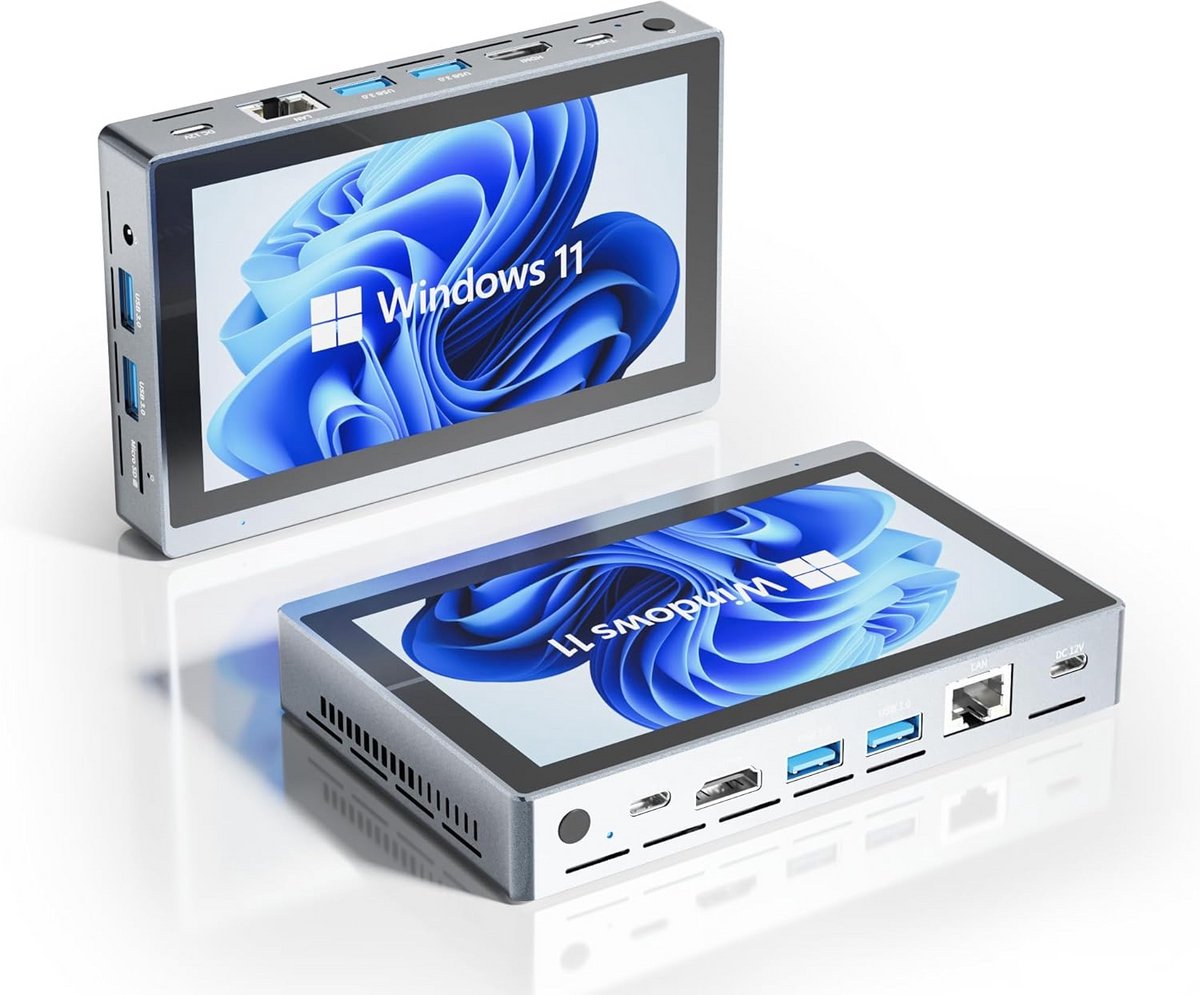 Krachtige Mini PC Windows 11 Pro, Celeron N5095, 16GB RAM, 256GB Opslag, 4K Drievoudig Display Ondersteuning