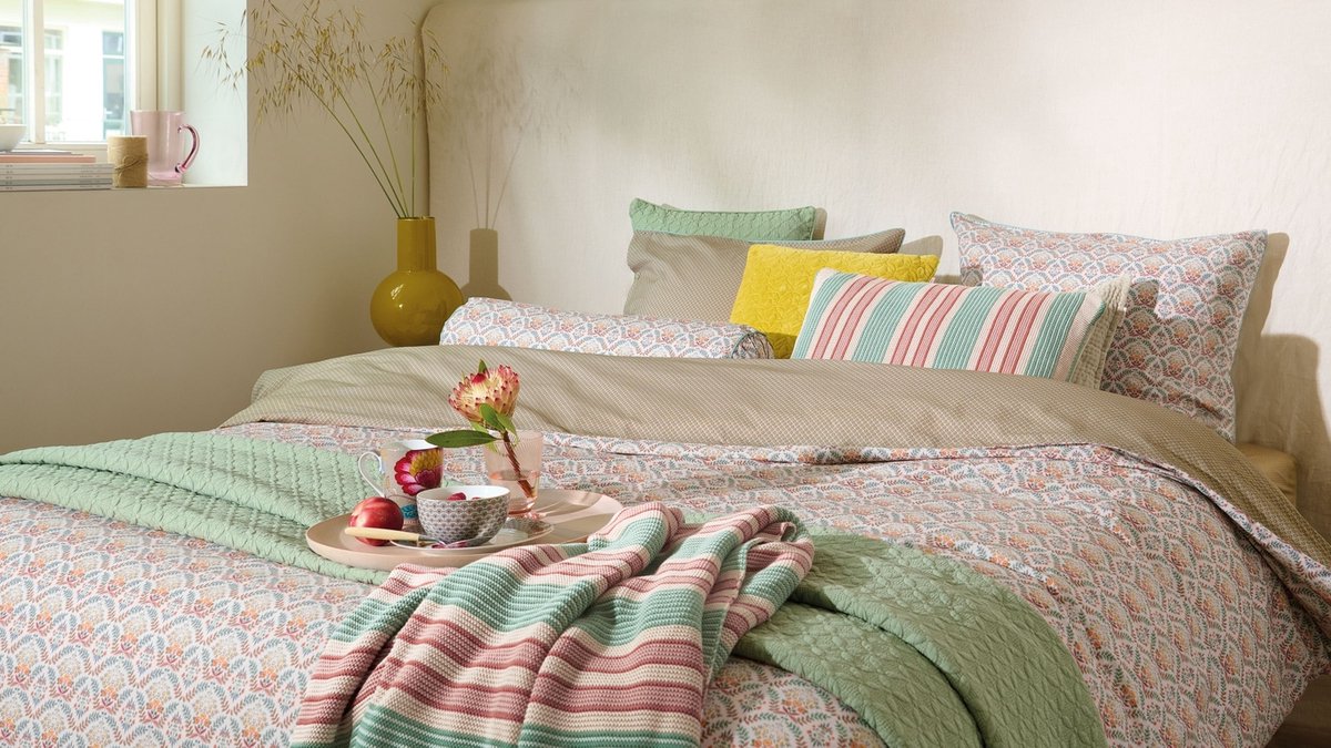 Pip Studio Bailamos dekbedovertrek - Lits-Jumeaux - 240 x 200/220 cm - Zand