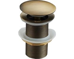 Mexen click-clack plug rond, antiek brons - 79910-30