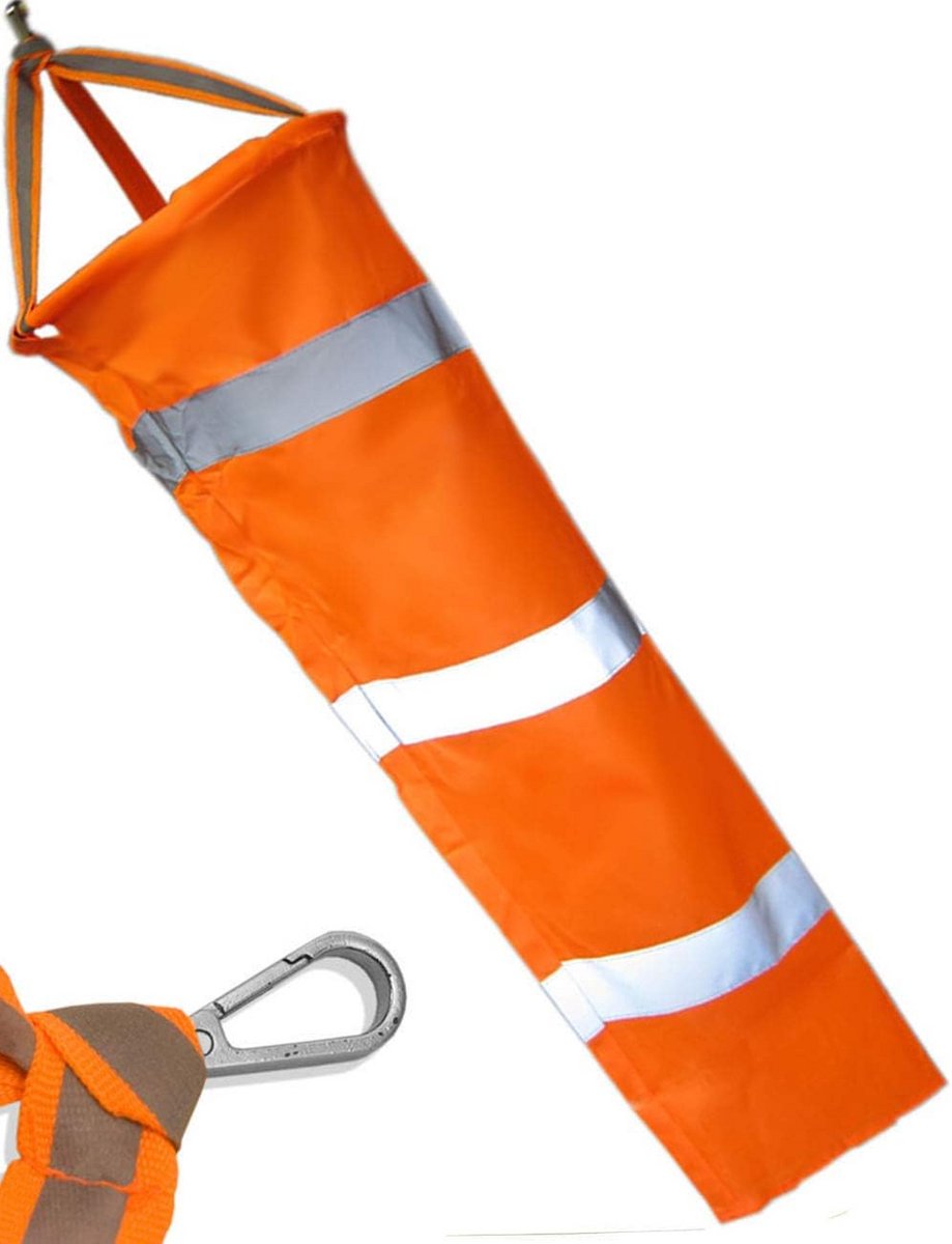 Weerbestendige Oranje Windzak - 80 cm - Hoge Zichtbaarheid voor Windrichting en -sterkte