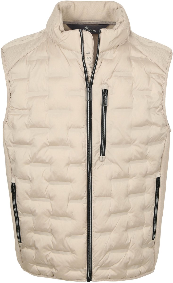 CASAMODA Bodywarmer Hybrid Puffer Kit – Heren Bodywarmers Grijs