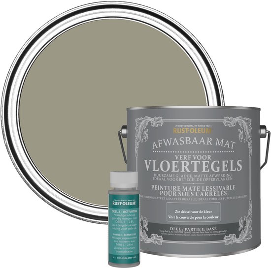 Rust-Oleum Vloertegelverf, Mat 2,5L - Bladnerf