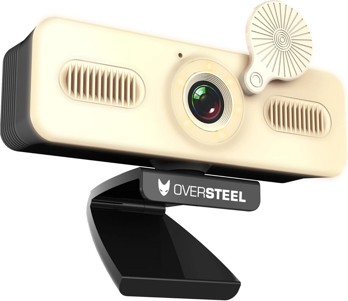 Bulat Webcam 1080P Full HD met microfoon en lichtring, 60fps, USB 2.0, videobellen, opnemen, vergaderen, PC/Mac/Laptop/Tablet/Chromebook thumbnail 4