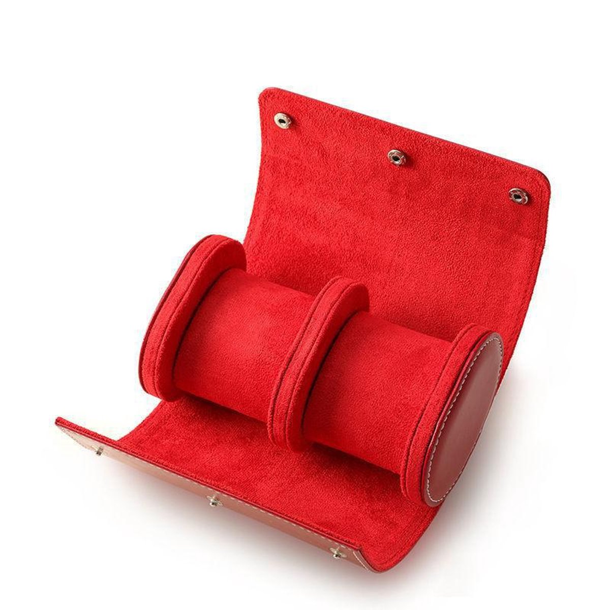 PU horlogedoos - Maat S - 2 horlogesleuven - 17*10*7,3 cm - Horloge opbergdoos - Draagbare horlogekoffer - Stofdichte doos - Schokbestendige doos - Verzameldoos - Sieraden opbergdoos - Handig voor reizen en presentatie - Horlogedoos - Horloge