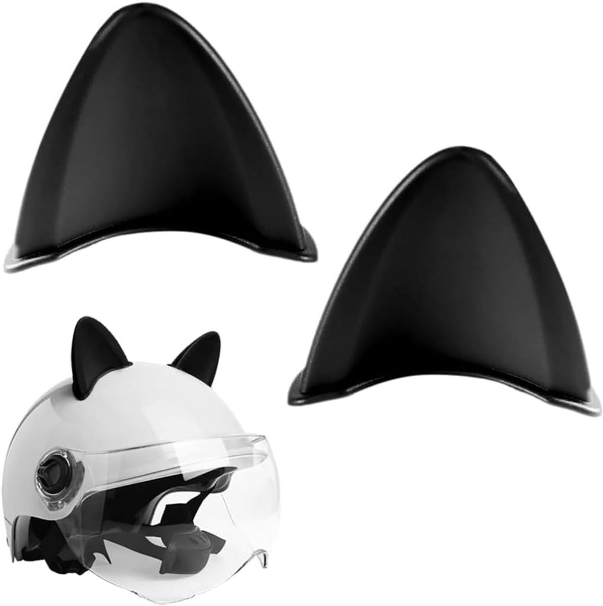Universele Decoratieve Kattenoren voor Motorhelmen - Leuke Accessoire