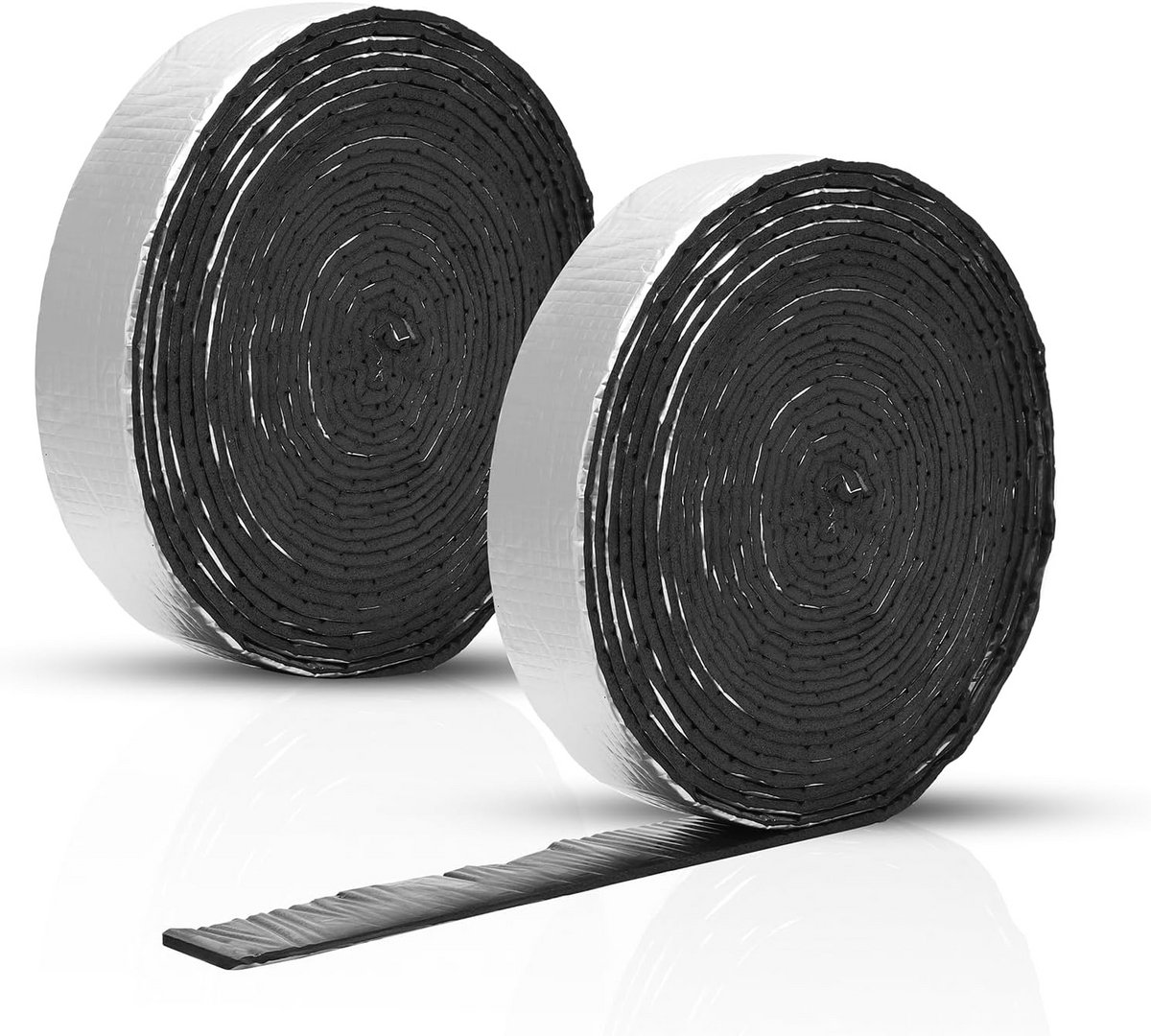 Zelfklevende Schuimrubber Isolatietape voor Leidingen - Set van 2 Rollen