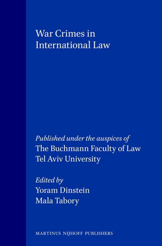 War Crimes in International Law - cover